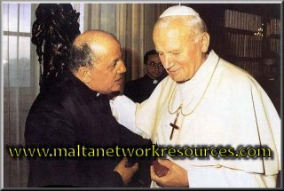 Fr Gobbi and Pope John Paul II